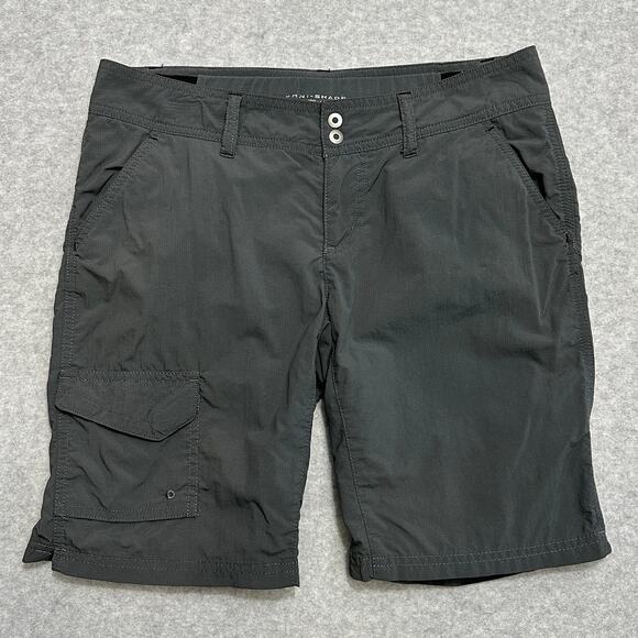 Columbia Cargo Short WMNS 2 Gray Omni-Shade Hiking Outdoors Low Rise Lightweight - Picture 1 of 7